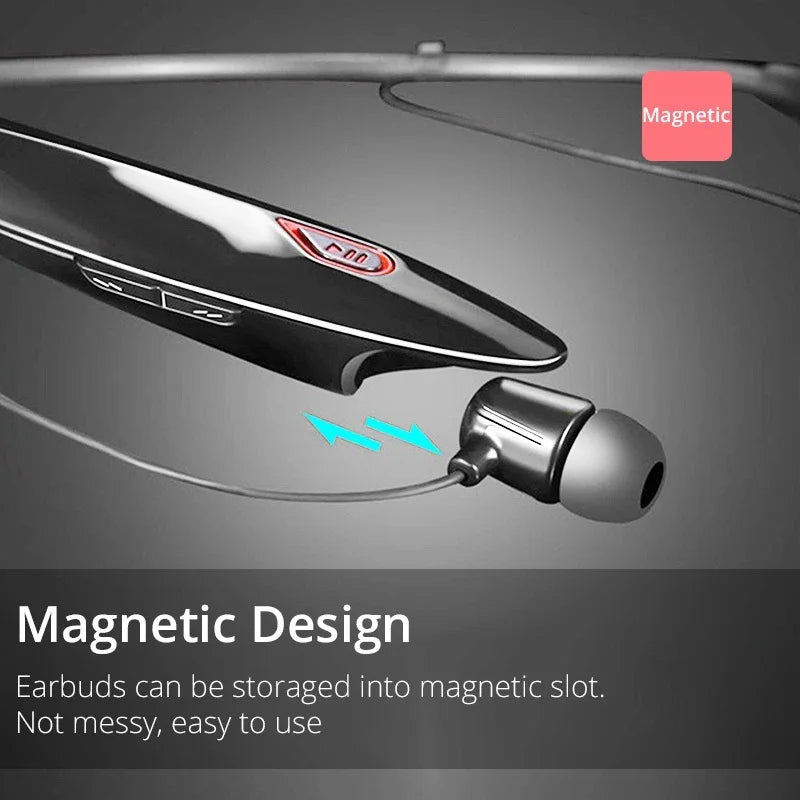 EARDECO Large Battery Bluetooth Headphone Handsfree Sport Wireless Headphones Neckband Earphones Bass Headset with Mic Stereo