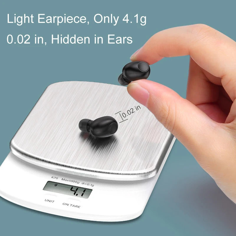 NVAHVA Mini Bluetooth Earphone 10 Hrs Working, Bluetooth Headset Wireless Earbud Earphone Hands-free For Phones Car TV PCSport