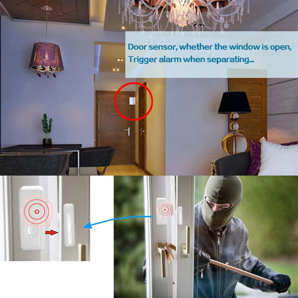 PGST Window Door Sensor for 433MHz Alarm System PG103 Wireless Home Alarm App Notification Alerts