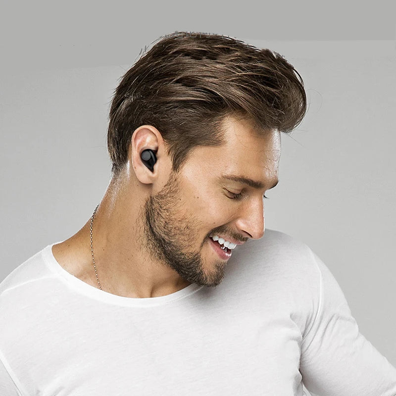 NVAHVA Mini Bluetooth Earphone 10 Hrs Working, Bluetooth Headset Wireless Earbud Earphone Hands-free For Phones Car TV PCSport