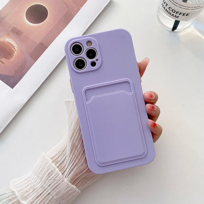 LVOEST Phone Case For iphone 11 12 13 pro max XR x xs max 7 8 plus se 2020 12 mini 14 15 Soft Silicone Wallet Card Holder cover