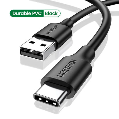 UGREEN 3A USB Type C Cable For Xiaomi Samsung Galaxy S24 Fast Charging USB Charging Data Cable 18W For iPhone 15 iPad Poco USB C - covers4phones