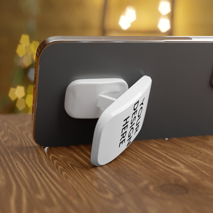 Custom Phone Click-On Grip – Polycarbonate & Metal, Matte/Glossy Finish, Mobile Holder & Kickstand, Reusable Adhesive Backing - covers4phones
