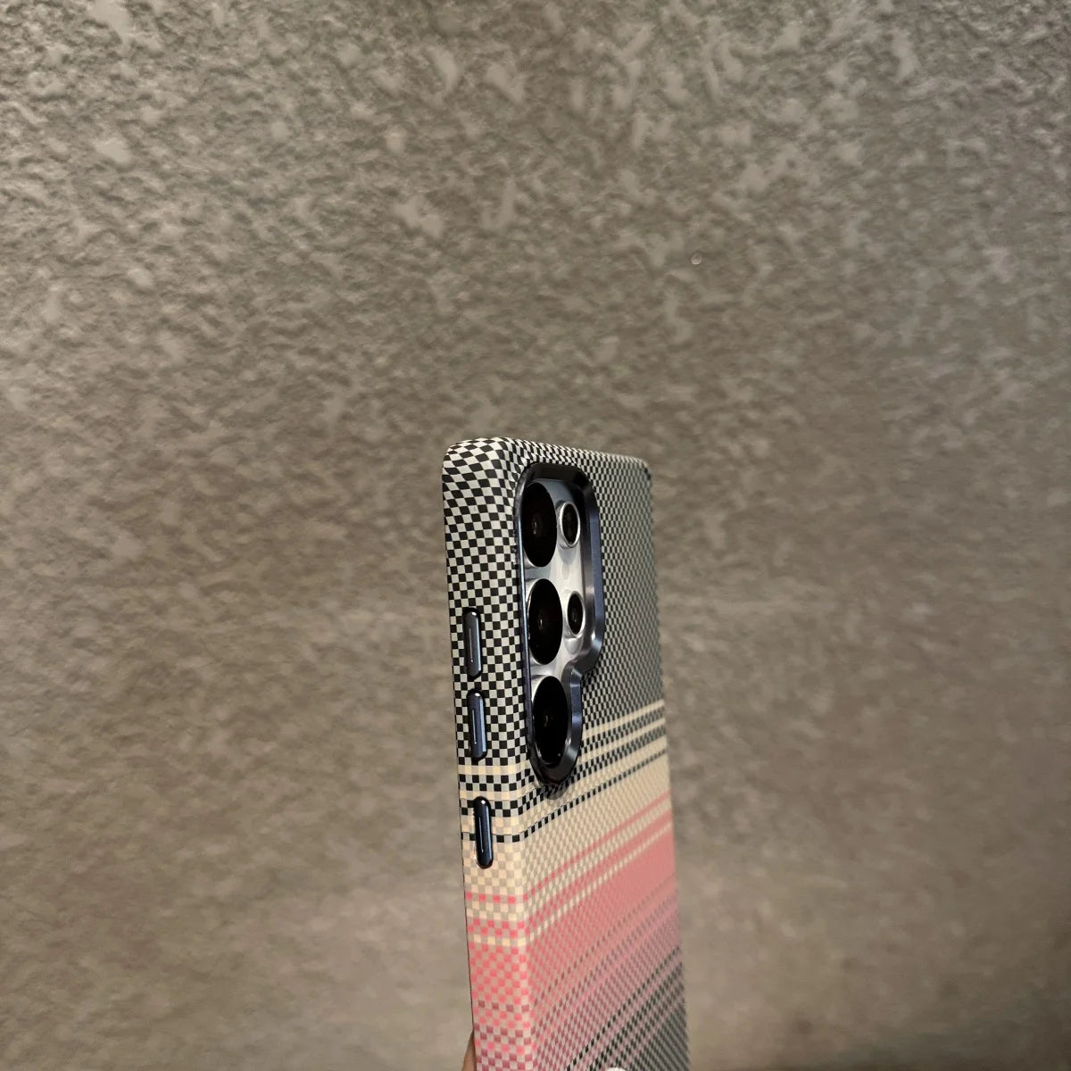 Mountain Carbon Fiber Kevlar Pattern Plastic Case For Samsung S25 S24 S23 Ultra Plus For Magsafe Magnetic Wireless Charge Cover