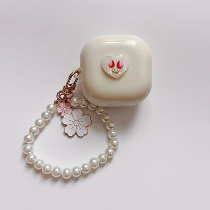 New DIY Fro Samsung Galaxy Buds FE 2 Pro Live Earphone Cover, Suitable for Samsung Galaxy Bugs 3 Pro Buds 3, with Keychain