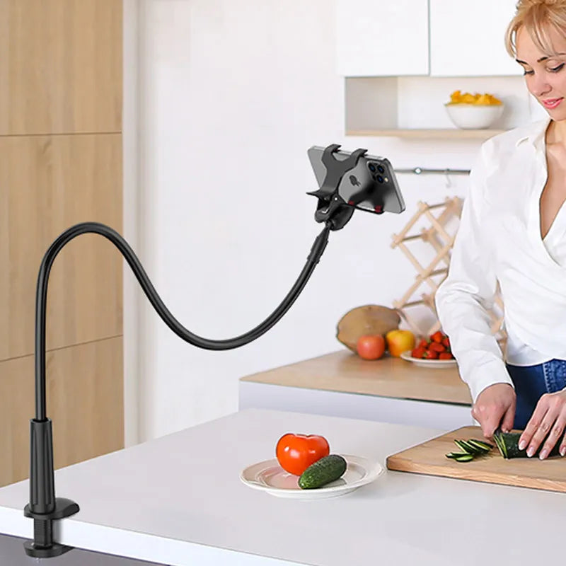 70cm Phone Holder Stand Lazy Bracket Headrest Bed 360 Flexible Long Arms Clamp Mount For iPhone Samsung and 3.5~6.7" Device