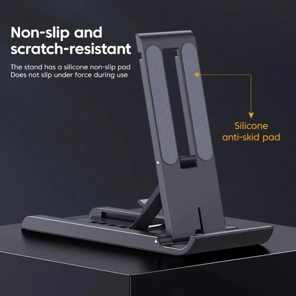 Foldable Universal Mobile Phone Stand Table Phone Holder Bracket Adjustable Desktop Stand For iPad iPhone Samsung Tablet Bracket