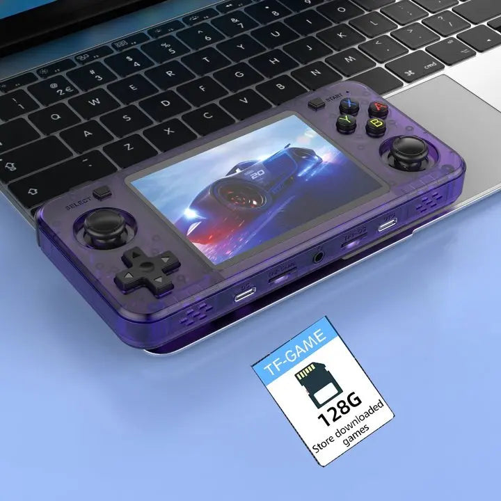 New R36H Game Console R36S Horizontal Retro Handheld Consolas Open Source Portable Pocket Video Player 64GB 3.5 Inch Boy Gift