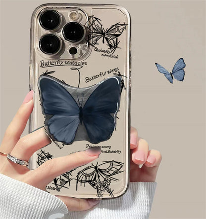 Daisy Flowers Grip Tok Holder Phone Case For Samsung Galaxy A55 A54 5G A34 A14 A15 A25 A24 S20 FE S21 S22 S23 Plus S24 S25 Ultra