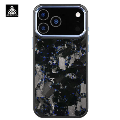 Forged Carbon Fiber Case for iPhone 17 17Air 17Pro 17 Pro Max with Magsafe and Metal Camera Lens /Buttons Anti-drop Phone Cover