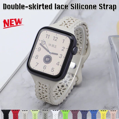 Silicone Sport Strap for Apple Watch Ultra Band 49mm 45mm 44mm 42mm 41mm 40/38mm Rubber Strap Bracelet Iwatch Series 8 7654 SE 3
