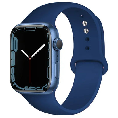 Silicone Band For Apple Watch strap 46mm 44mm 45mm 40mm 41mm 42-38mm 49mm sport bracelet iwatch series 11 10 9 8 7 6 5 SE Ultra3