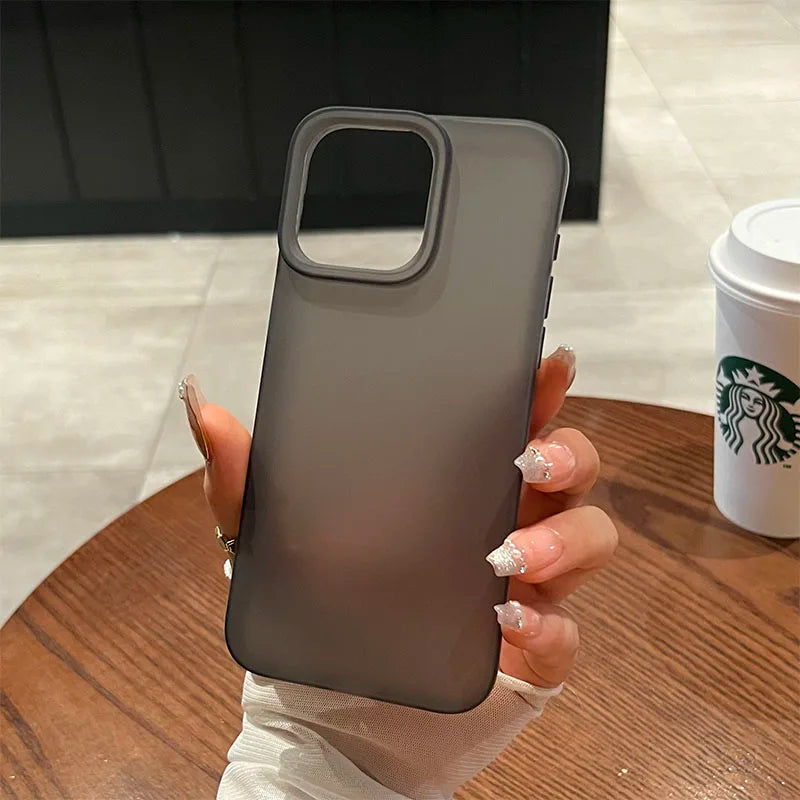 Soft Matte Candy Transparent Phone Case For iPhone 11 12 13 14 15 16 Pro Max Plus X Xs Max XR Shockproof Silicone Bumper Cover