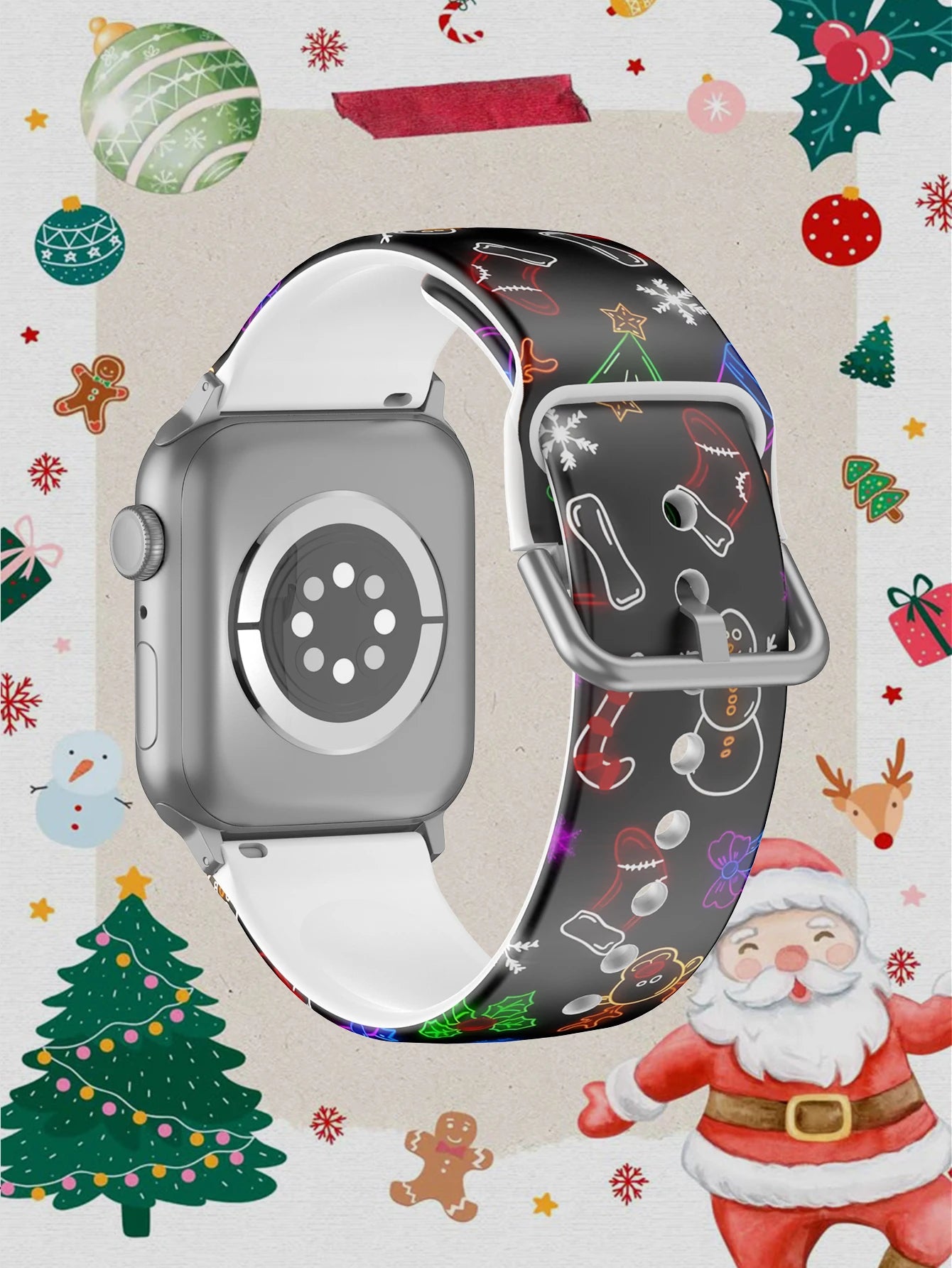 Winter Christmas Series For Apple Watch Band 45mm 44mm 40mm 41 42-38mm Bracelet iwatch Series 8 7 SE 3-6 9 10 11 Ultra 3 49mm