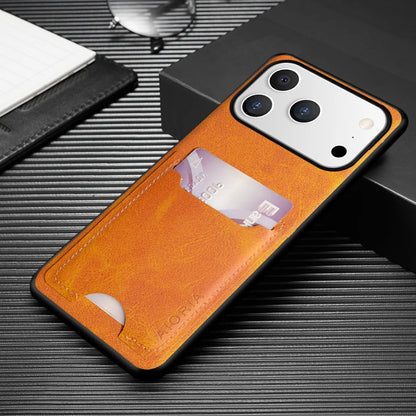 Case For IPhone 17 Pro Max coque Card Holder Wallet Back PU Leather phone cover funda for IPhone Air case capa