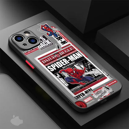 Marvel Spider Man Phone Case for Apple iPhone 15 SE 7 6S Plus XS X XR 13 Pro Max 12 Mini 8 14 Plus 11 13 Soft Funda Cover