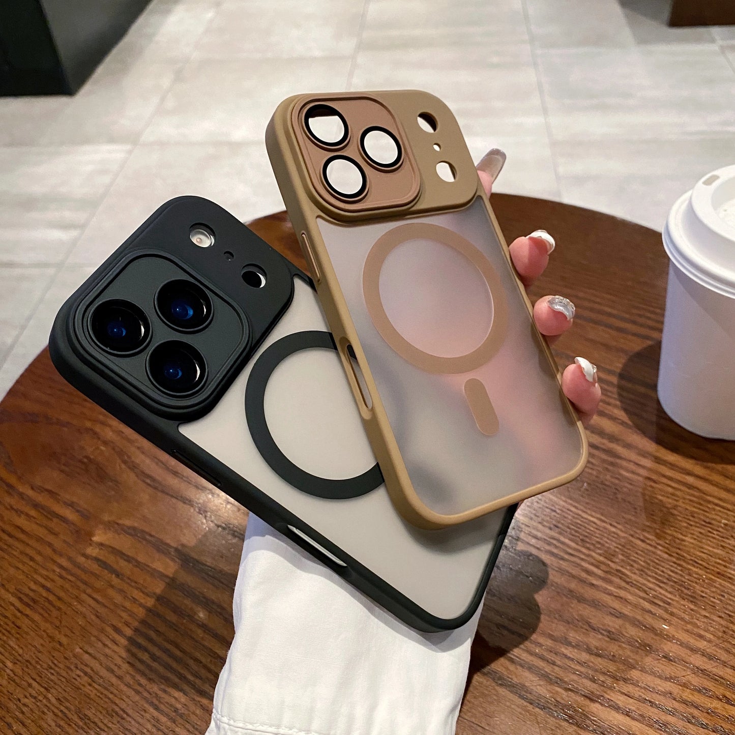 Luxury Matte Magnetic Wireless Charge Case For iPhone 17 Pro Max 17 Air 17 Pro 17 Lens Glass Film Clear Hard Bumper Back Cover