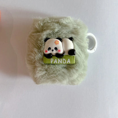 Kawaii Plush Case for Airpods 1/2 Pro 3rd Pro2 Sanrio Kitty Melody Kuromi Pochacco PomPurin Earphone Cover Anti-Fall Protection