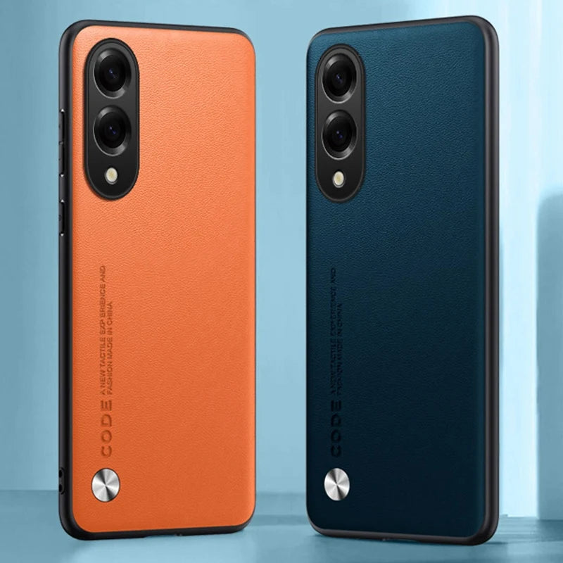 Luxury PU Leather Case For Samsung Galaxy S25 Edge Back Cover Silicone Shockproof Protection Phone Case For Samsung S25 Edge 5G