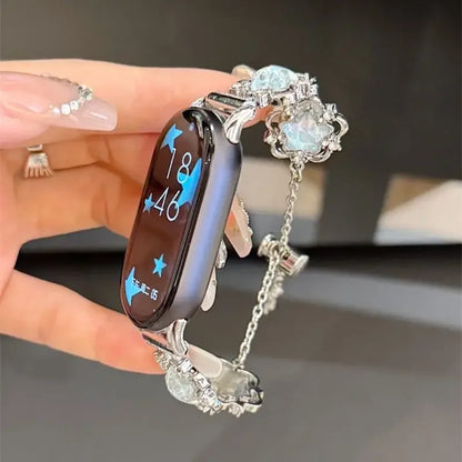 Wire frame flowing star strap suitable for Xiaomi Band 8Pro/9Pro，For Mi band 3/4/5/6/7，8/8NFC/9/9NFC/10/10NFC，For Redmi Watch5/4