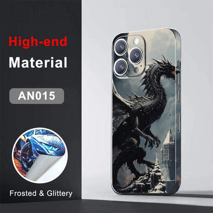 CASEKiTTY Skin Wrap Sticker Back Film For iPhone 15 Pro Max 14 Plus 13 12 Mini Protective Decal Side Frame Back Screen Protector