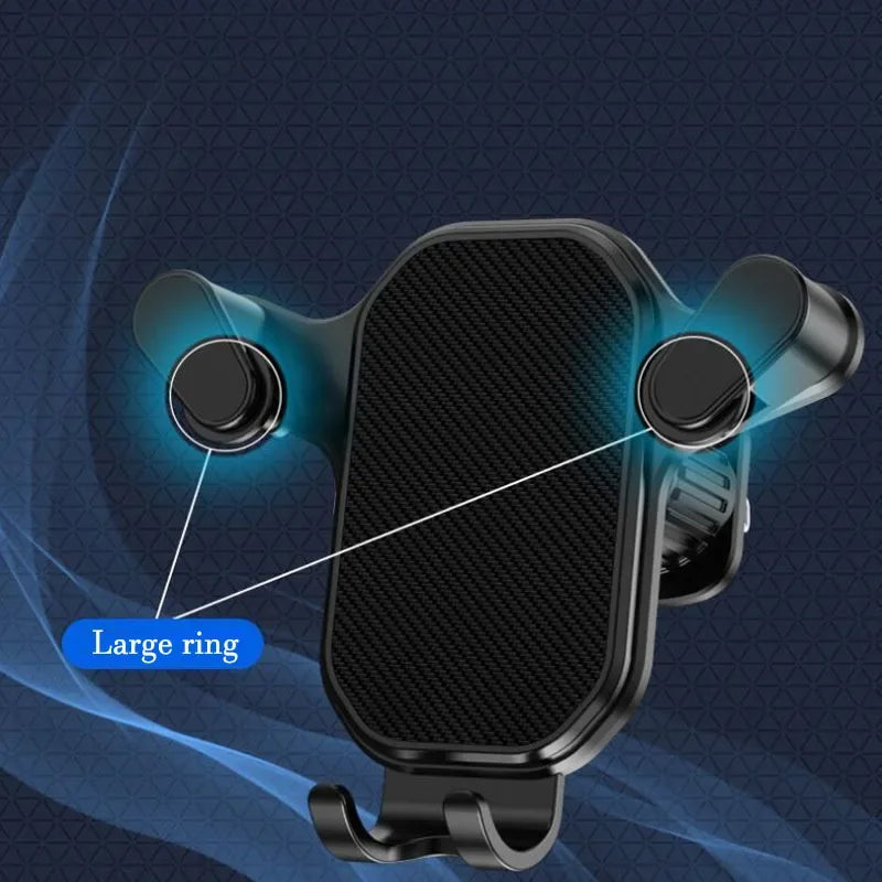 Universal Car Phone Holder with Ventilation Hook for 360 Degree Rotation Installation Anti Shake Supports All Phone Xiaomi