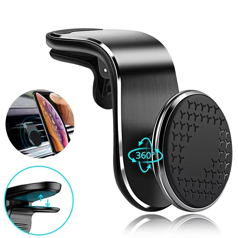 Magnetic Car Phone Holder Air Vent Magnet Mount GPS Smartphone Cellphone Support in Car Bracket For iPhone Samsung Huawei Xiaomi