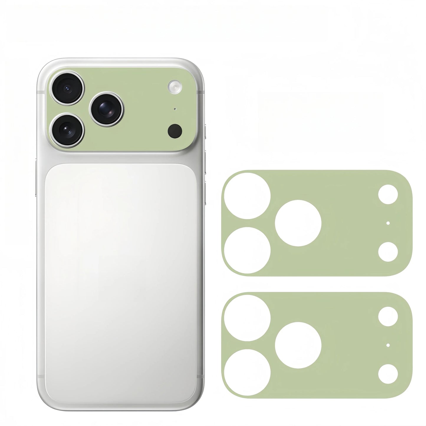 2PCS Plain Color Lens Skin sticker For IPhone 17 Pro Max 17Pro 17 Air Full Cover Anti Scratch Matte Back Camera Protective Flim