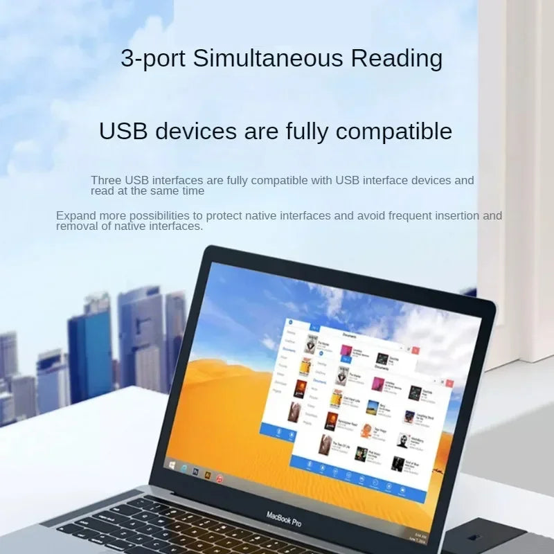 3 in 1 USB HUB OTG USB 3.0/Type-C 3.0 To 3 USB USB Splitter Hub Speed 5.0Gbps 3 Port Type C HUB for PC Laptop Notebook