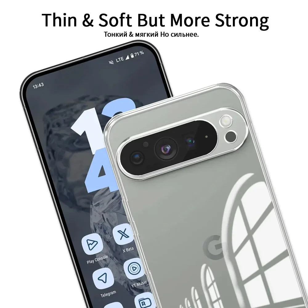 Ultra Thin Transparent Case For Google Pixel 9 Pro XL Case For Google Pixel 9 8 6 7 Pro 9A 8A 7A 6A Shockproof Soft Phone Cover