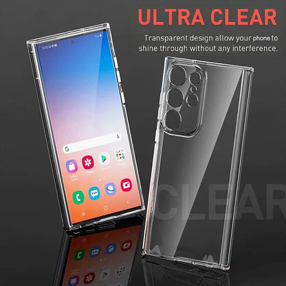 Ultra Thin Clear Silicone Soft Case For Samsung Galaxy S25 S26 Ultra S24 S23 S21 S20 FE S22 Ultra Plus Edge Transparent Cover