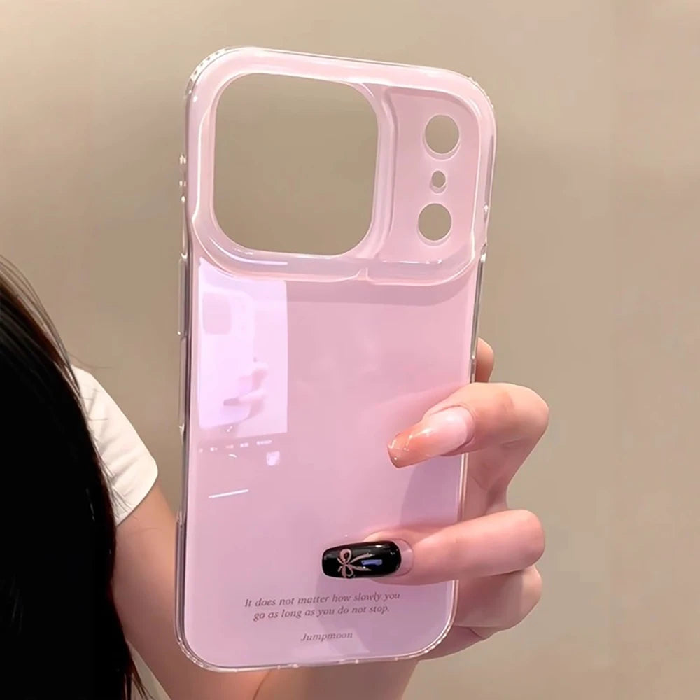 Cute Solid Color Pink Phone Case for IPhone 17 16 15 14 13 Pro Max Shockproof Protective Lovely Soft Back Cover for Iphone 17pro
