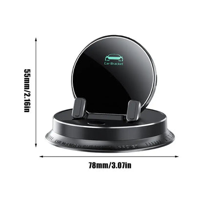 Electric Auto Scal Car Phone Holder Mount Cell Phone Mobile Holder Support For Car,360° Rotatable Dashboard With Touch Button