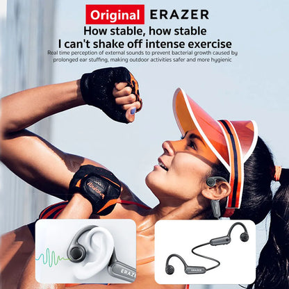 Original ERAZER XF22 Earphone Bluetooth 5.4 Sports Wireless Headphones Bone Conduction Headsets with Mic Neckband headphones