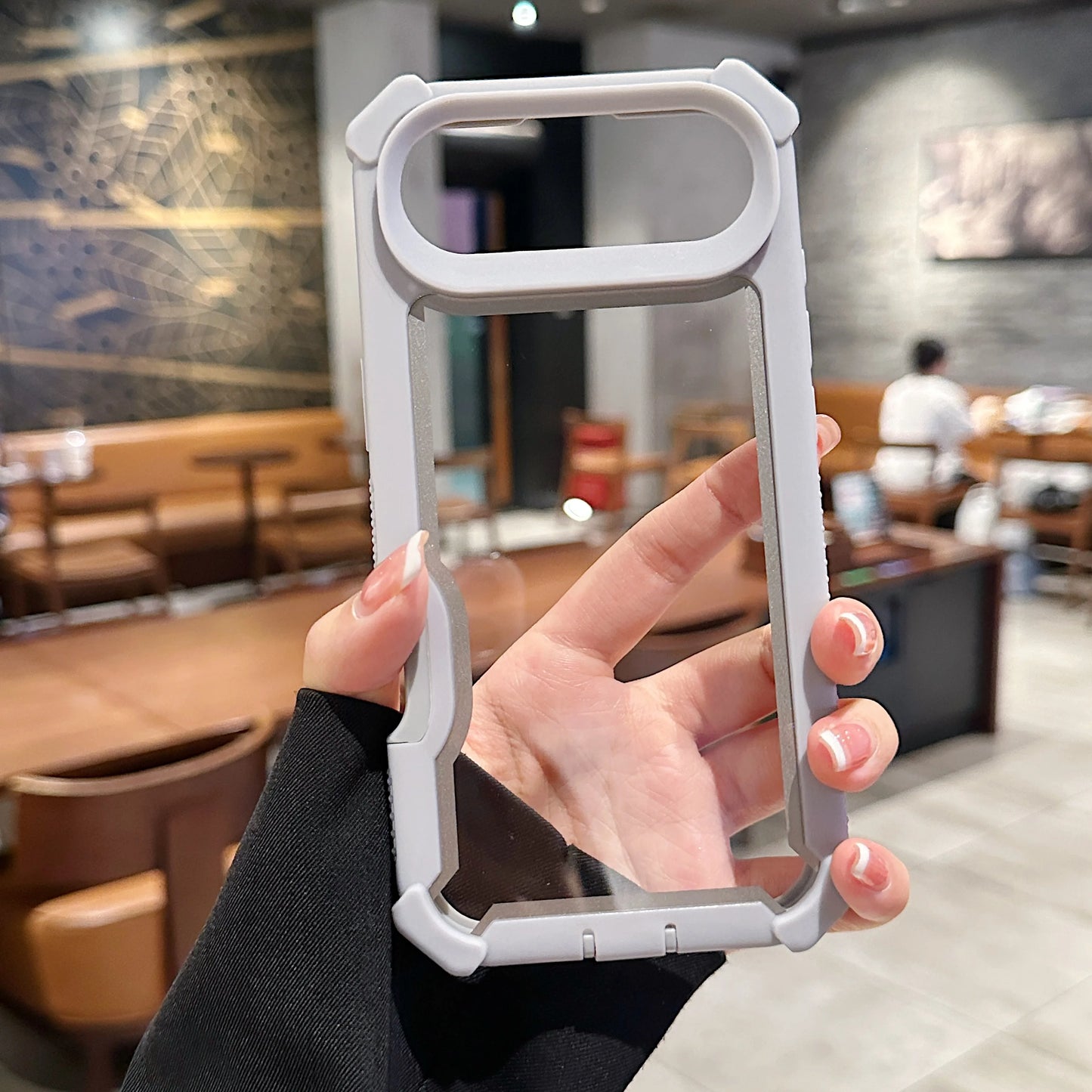 Luxury Dual Layer Shockproof Clear Case for iPhone 17 Air 16 15 14 13 12 11 Pro Max Plus Hard Heavy Armor Transparent Phone Capa