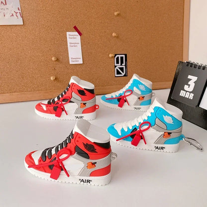 Individual Basketball Sports Shoes Box Bluetooth Headset Cover For Airpods 1 2 3 Pro 2 Headphone Cover Wireless Earphone Box - covers4phones