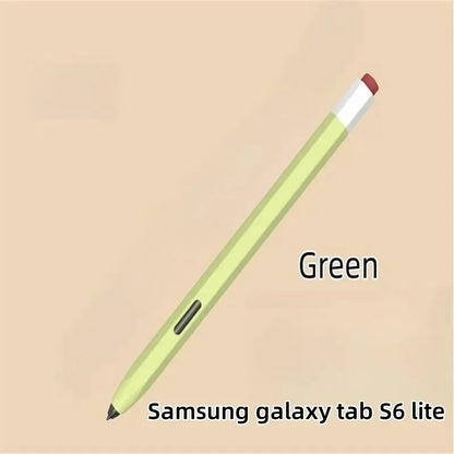Silicone Pencil Case Tablet Touch Stylus Pen Cover Solid Colour for Samsung Galaxy Tab S6 Lite S7 FE S8 Ultra S9 Plus