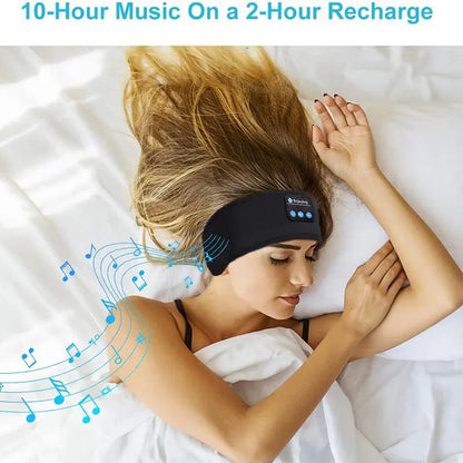 Fone Bluetooth Earphones Sports Sleeping Headband Elastic Wireless Headphones Music Eye Mask Wireless Bluetooth Headset Headband - covers4phones