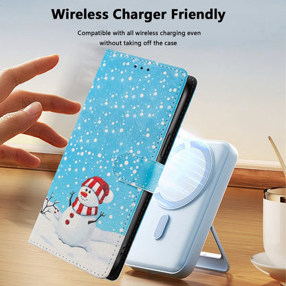 Christmas Phone Case for Funda iPhone 17 16 15 14 13 12 11 Pro Max 17 Air 16E 15 Plus 7 8 Cases Flip Leather Wallet Back Cover