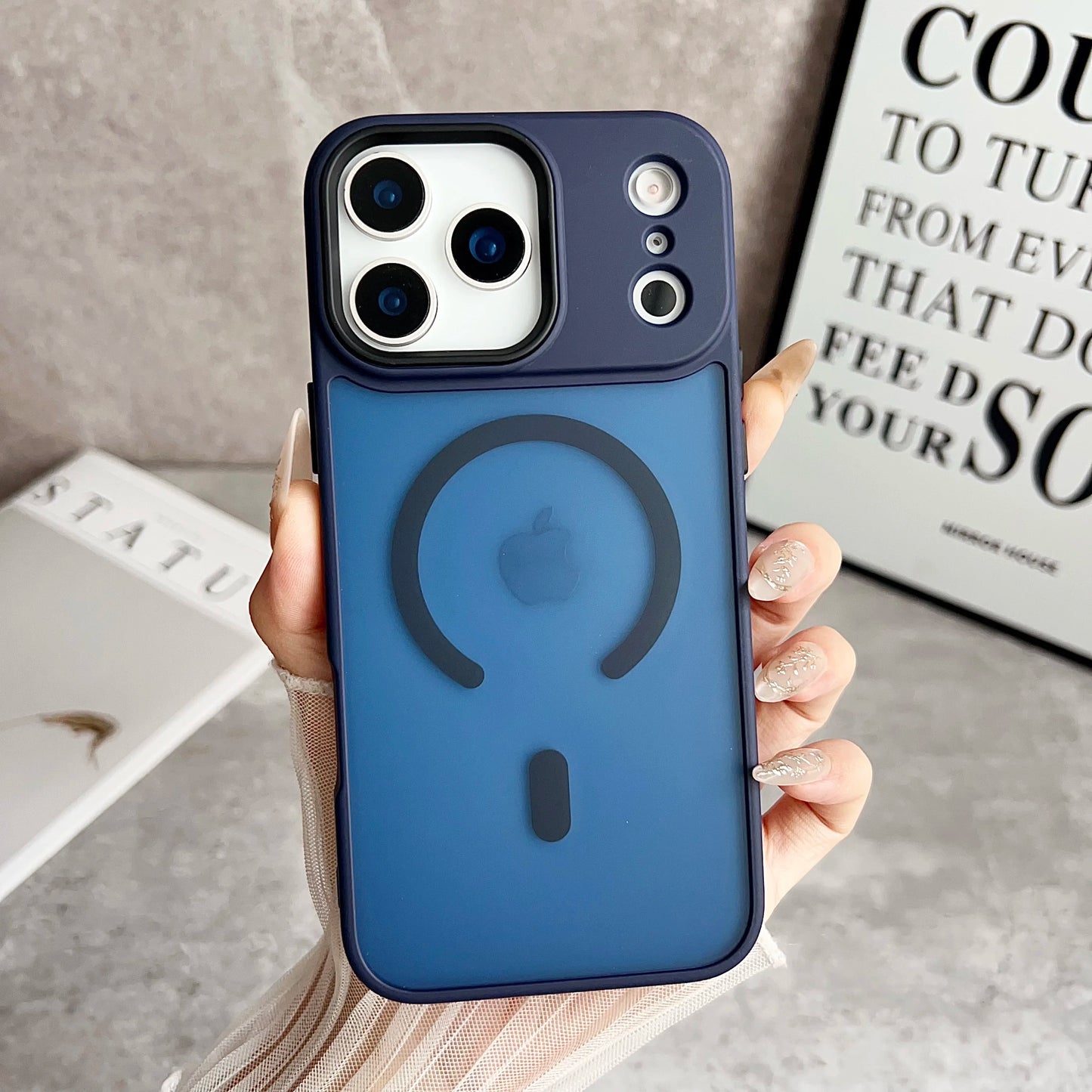 Luxury Magnetic Magsafe Wireless Charge Phone Case For iPhone 17 Pro Max 16 15 14 13 12 11 Pro Max 17 Air Shockproof Matte Cover