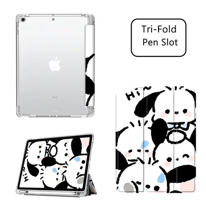 Pochacco Ipad Case for 10th Generations 10.9in Pro 11in Cartoon Case Air 4 5 Mini6 8.3in Tablet Case 9th 10.2in Protective Cases