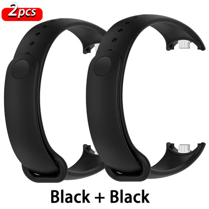 Silicone Strap for Xiaomi Mi Band 10 9 8 Strap NFC Sport Rubber Bracelet pulseira Correas Xiaomi Smart Band 10 9 8 Accessories