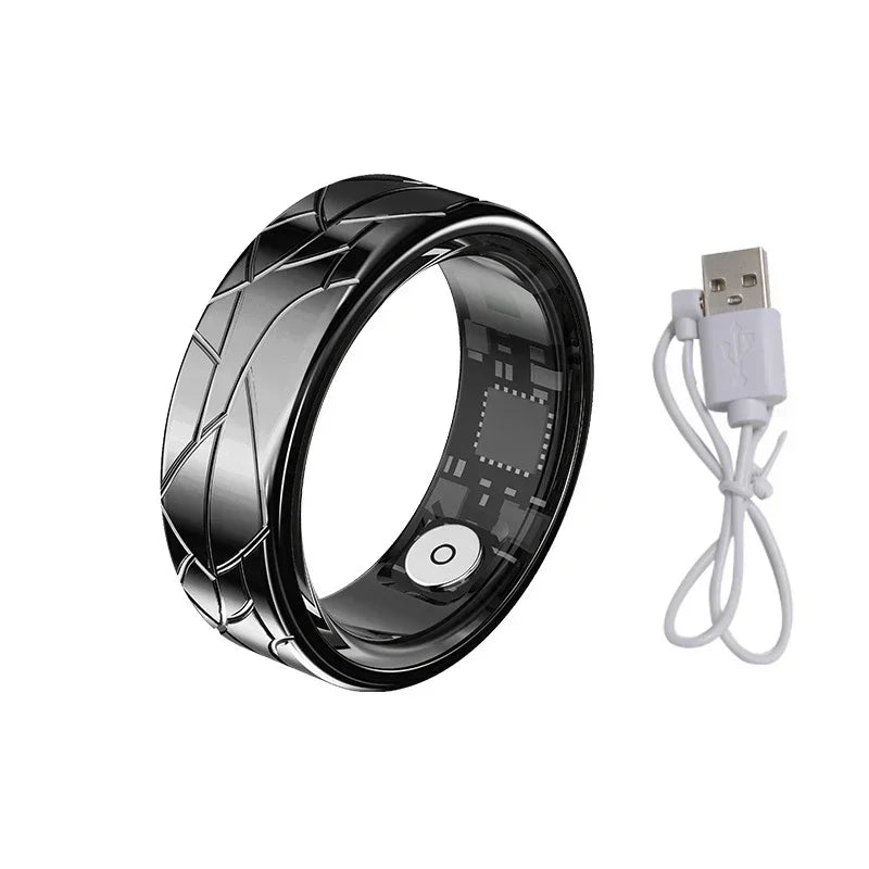 Smart Ring Women Health Tracker Heart Rate Blood Oxygen Photo Control Brush Tiktok Waterproof Multi-sport Modes Men Fitness Ring - covers4phones