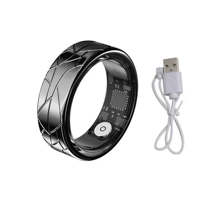 Smart Ring Women Health Tracker Heart Rate Blood Oxygen Photo Control Brush Tiktok Waterproof Multi-sport Modes Men Fitness Ring - covers4phones