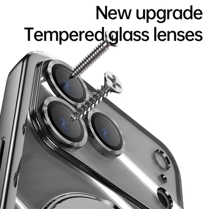 Plating Magnetic Ring Stand Case For iPhone 17 Air 17 Pro Max Case Shockproof Wireless Charging For Magsafe Shockproof Cover