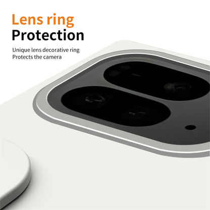 For Google Pixel 9 10 Pro With Hinge Phone Case Wristband Wrist Strap Stand Screen Protection Film Shockproof Protecion Cover