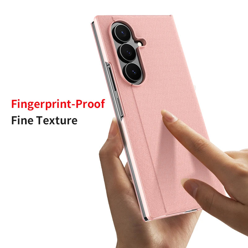 Mirror Flip Case For Samsung Galaxy Z TriFold Tri Fold Folding Plating Stand Holder Luxury Hard Plastic Shockproof Fashion Cover