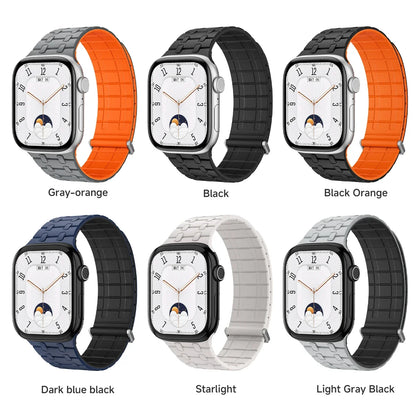 Magnetic Strap for Apple Watch Ultra 2 49mm Sport Silicone Loop Band for Iwatch Series 10 9 8 7 6 5 4 Se 46mm 45mm 44mm Correa