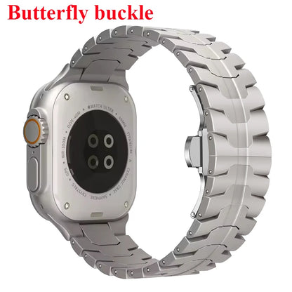 Stainless Steel Strap For Apple Watch Series 10 9 8 7 46mm 45mm SE 6 42mm 44mm Metal Bracelet Band For iWatch Ultra Ultra2 49mm