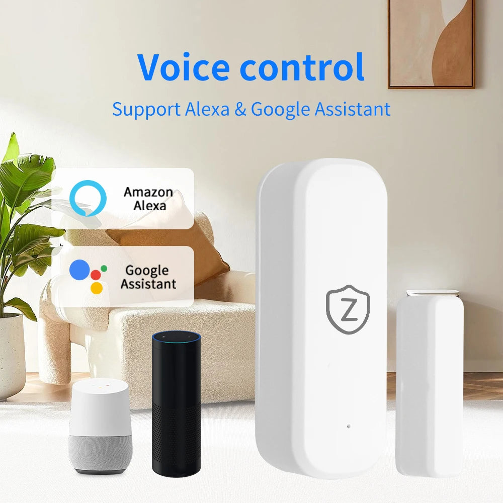 Tuya WiFi/Zigbee Door Sensor Smart Home Devices Smart Life Remote Control Automation Residential Security Protection